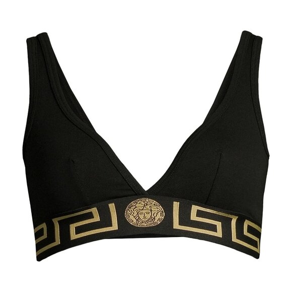 Versace Women's "Jersey Topeka Bi-Stretch" La Greeca Bra Versace sz 4 US L IT 44 - Picture 1 of 5